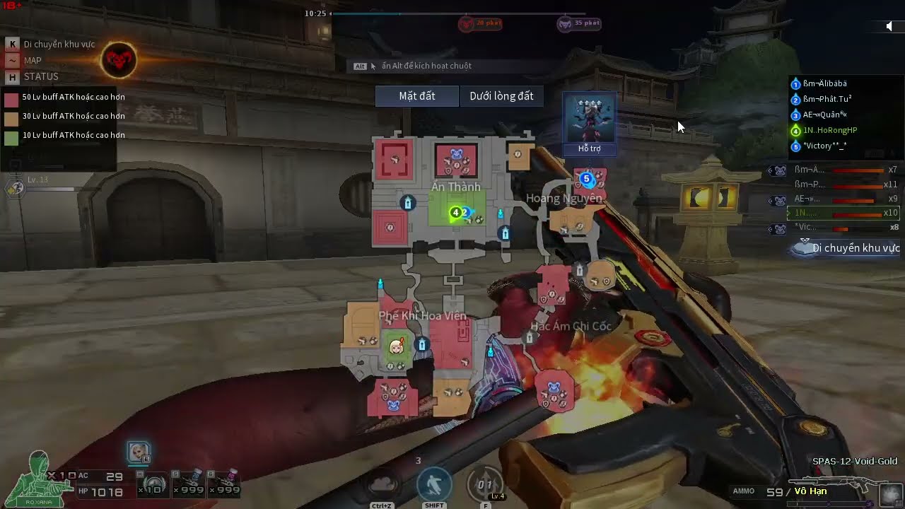  SPAS-12-Void-Gold Red Zone 2: Counter Attack (bắn 4s) hết trận