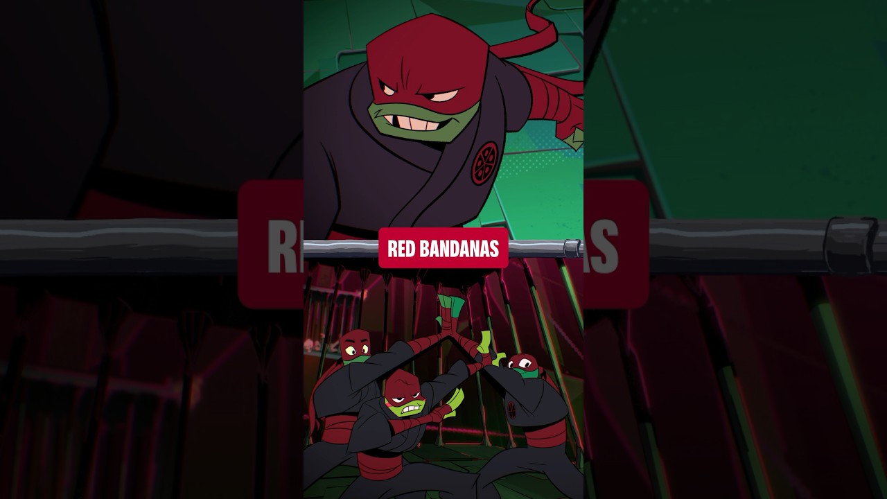 did you know that all four ninja turtles wore RED masks?! 🤯 | TMNT #shorts