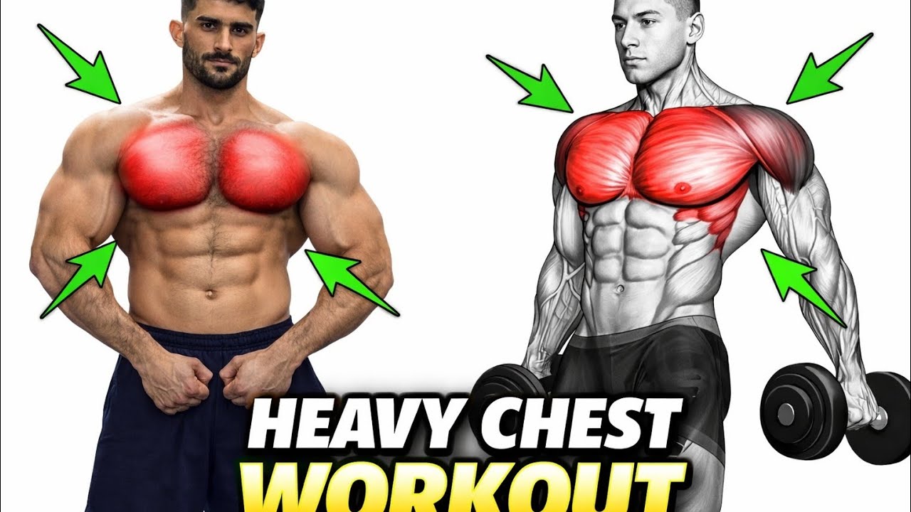 Big Chest Workout 💥 | Heavy Gym Chest Exercises