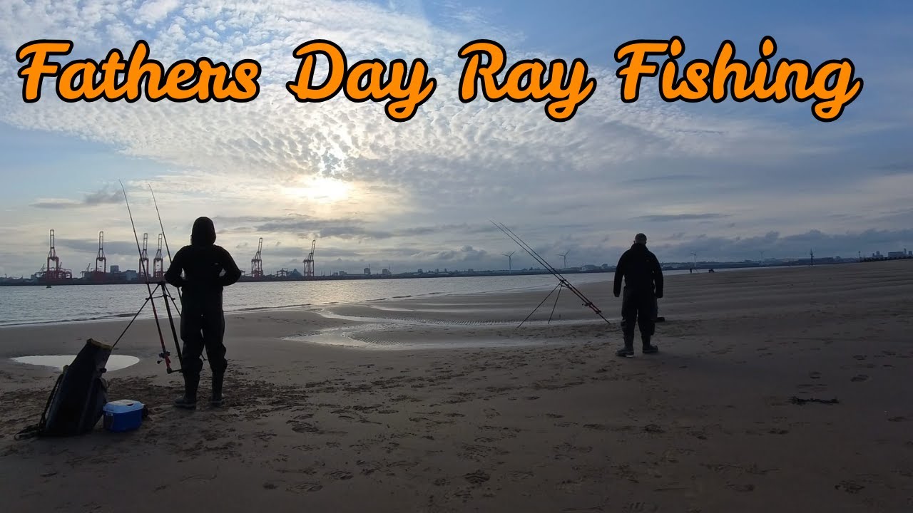 Fathers day, Fishing for Thornback Rays, River Mersey