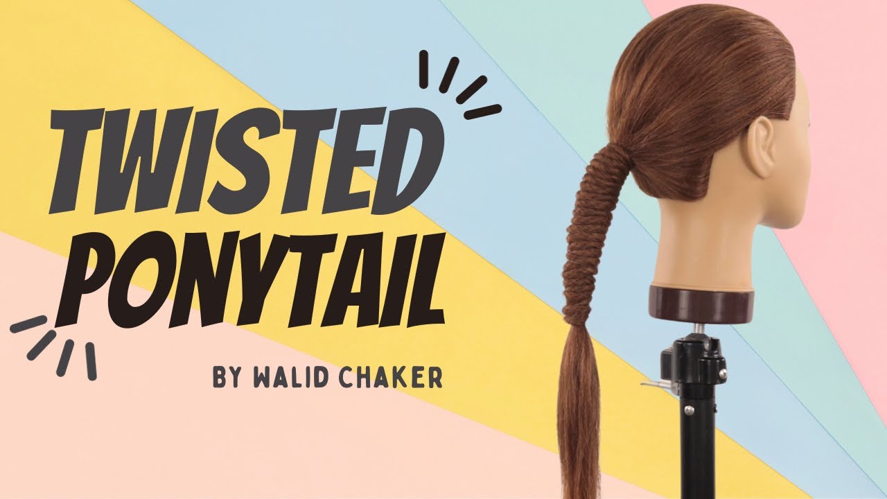 Effortless Twisted Ponytail step by step Tutorial for Long Hair