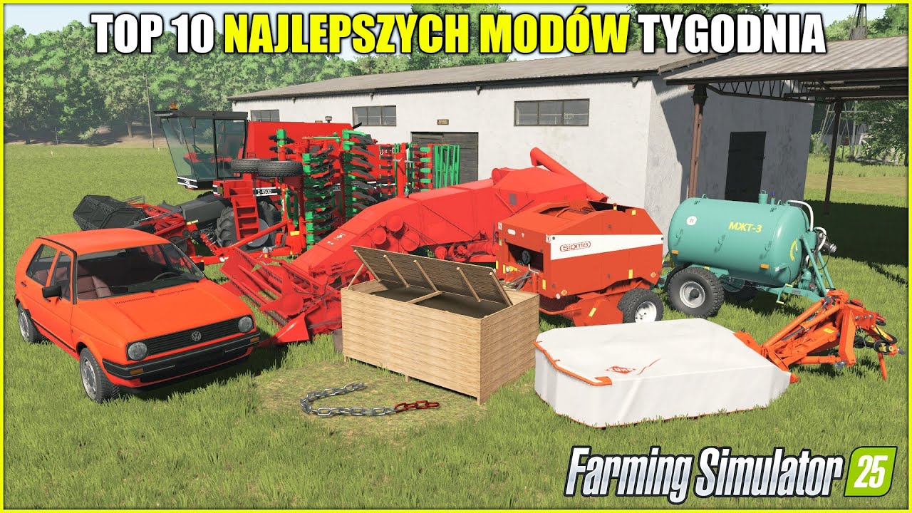 TOP 10 NAJLEPSZYCH POLSKICH MOD&Oacute;W ⭐ FS 25  *Bizon Zagon Z020, Golf, Sipma Z-279, Łańcuch Holowniczy*