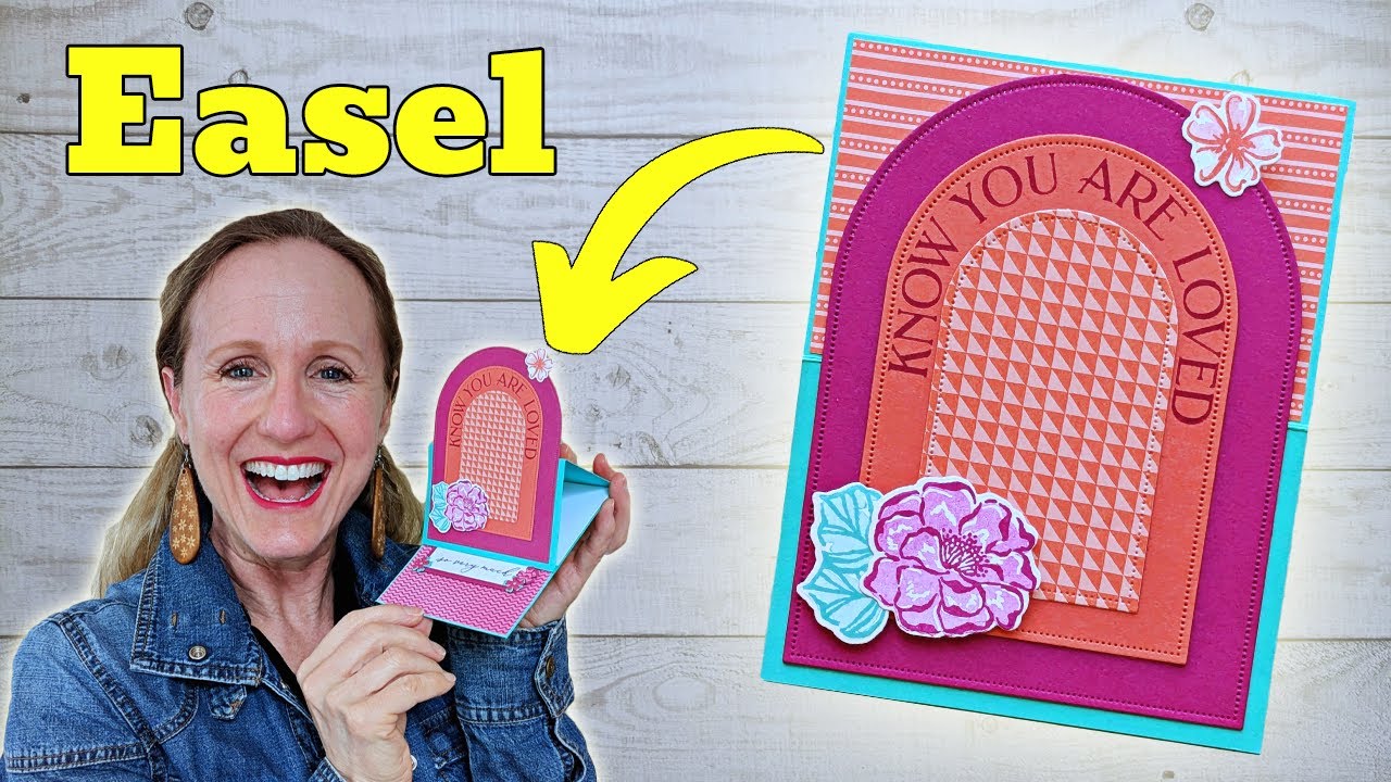 Make a Curved Easel Card