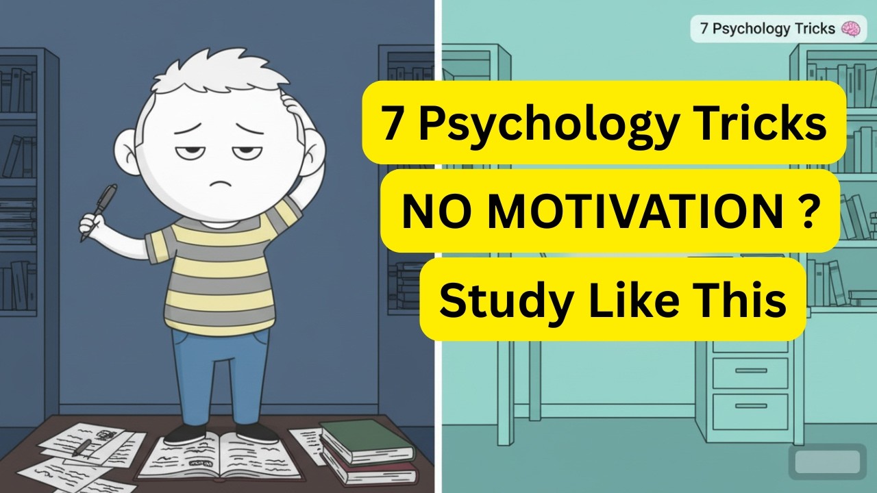 How to Study When You Have Zero Motivation (7 Psychology Tricks)
