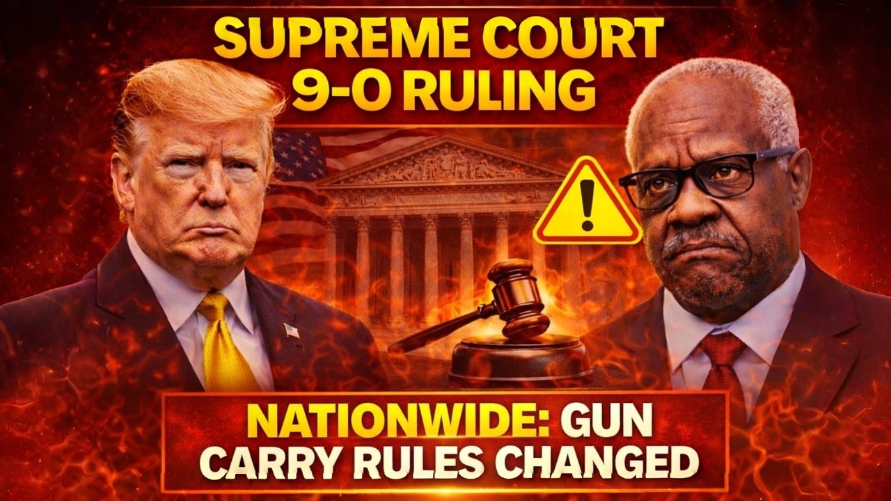 Supreme Court 9&ndash;0 Shocker &mdash; Gun Carry Rules Just Changed Nationwide