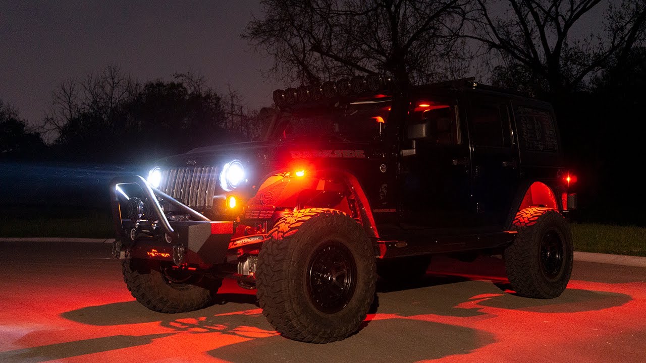 You don't have to remove your grille to do this easy upgrade to your Jeep Wrangler.