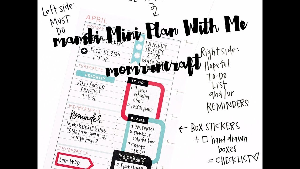 mambi MINI: Plan With Me- momruncarft