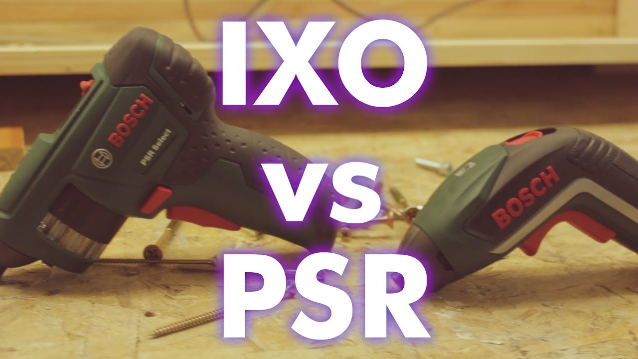 Bosch IXO против Bosch PSR Select — какая аккумуляторная отвертка лучше?