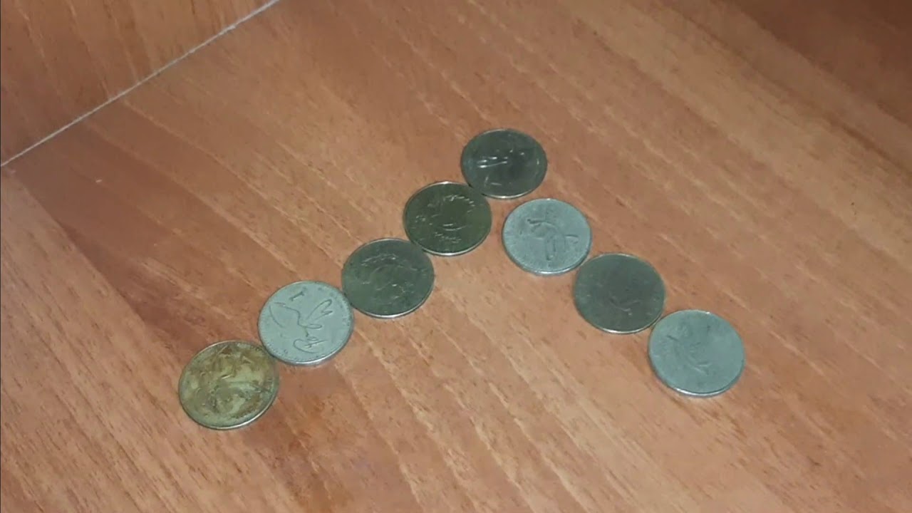 Nuevo reto | Como harías para que las dos filas tengan 5 monedas 🤔🤔🤔
