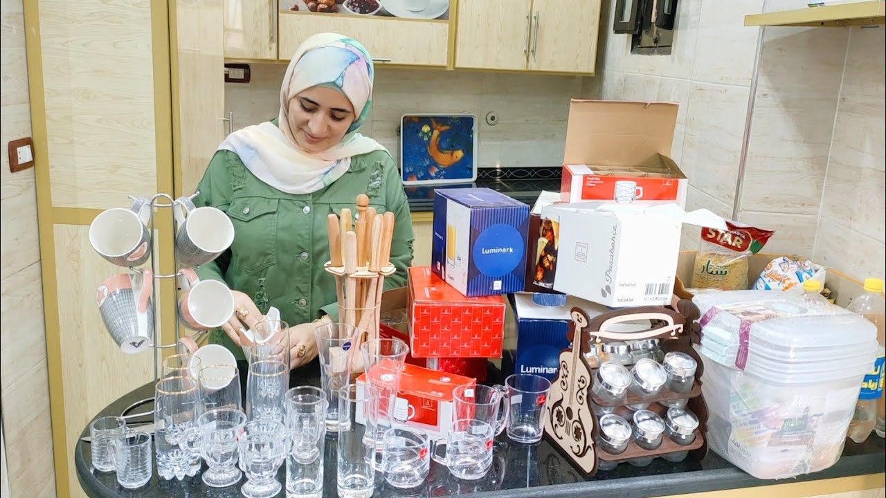 أول مشتريات المطبخ الجديد🥳(نزلنا جبنا كل حاجه)🥴قدر الله وماشاء فعل😱