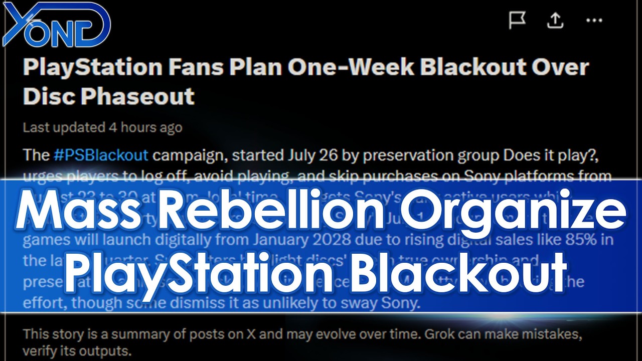 Игроки организовали бойкот Sony/PlayStation в знак протеста против отказа от физических дисков