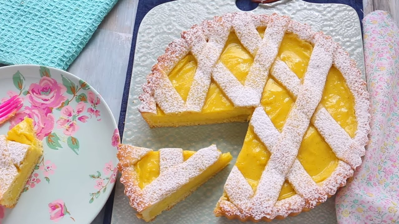CROSTATA ALLA CREMA PASTICCERA Ricetta facile - Chiarapassion