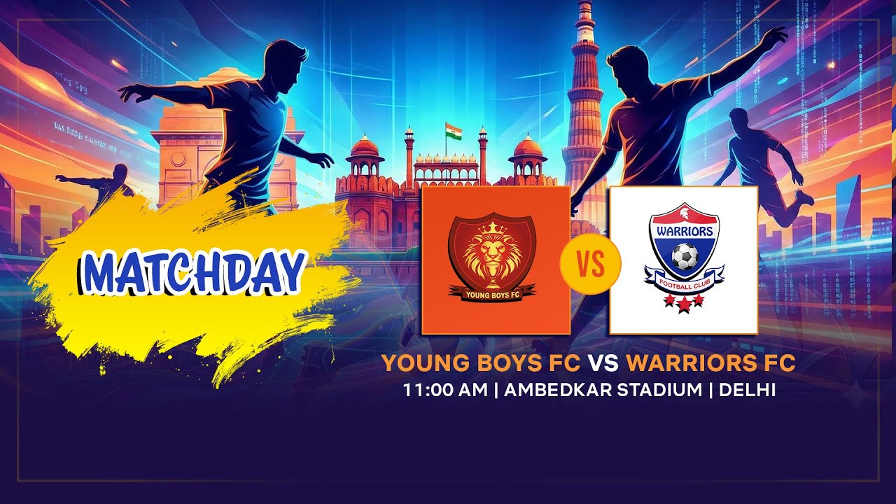 ⚽YOUNG BOYS FC  🆚 WARRIORS FC | LIVE Football | DSA Senior Division | 12:00 PM