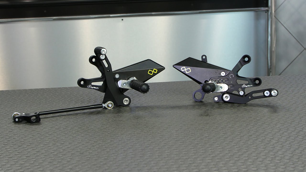 Lightech Adjustable Rearsets with Fixed Footpegs | Motorcycle Superstore
