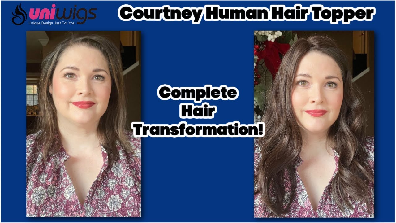 Full Coverage Hair Topper in Budget! | Uniwigs Courtney Human Hair Topper