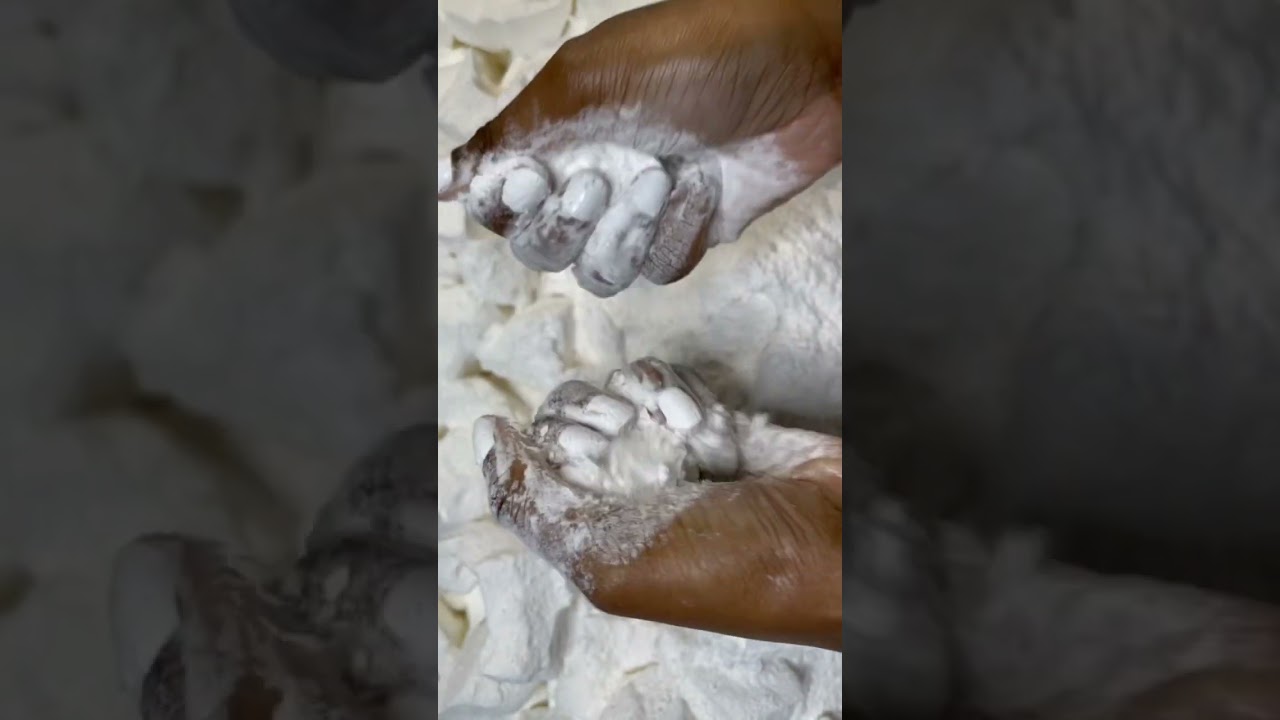 ⚠️ASMR Baking Soda Topped with Cornstarch #oddlysatisfying