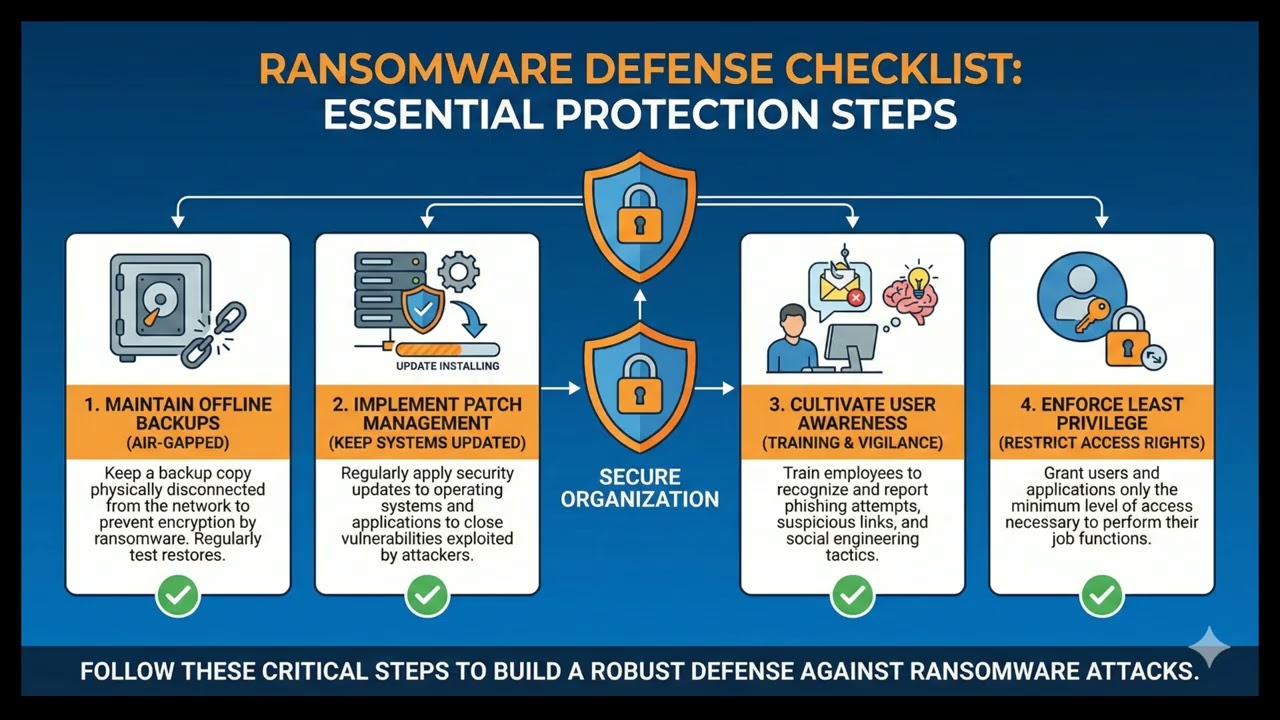 Ransomware Defense Checklist | Build Layered Protection