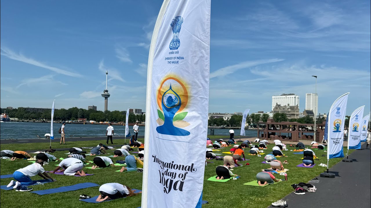International Yoga Day celebration in Rotterdam 