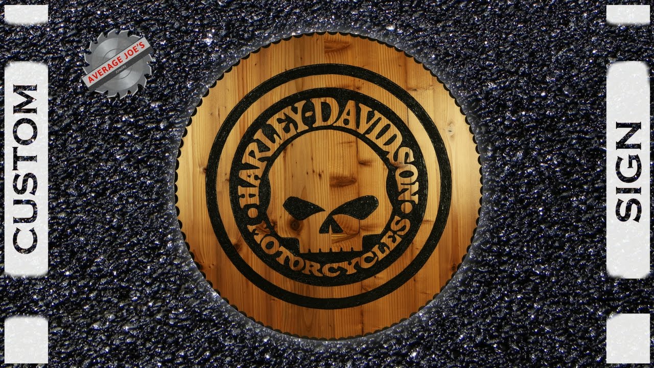 Custom Wooden Harley Davidson Sign