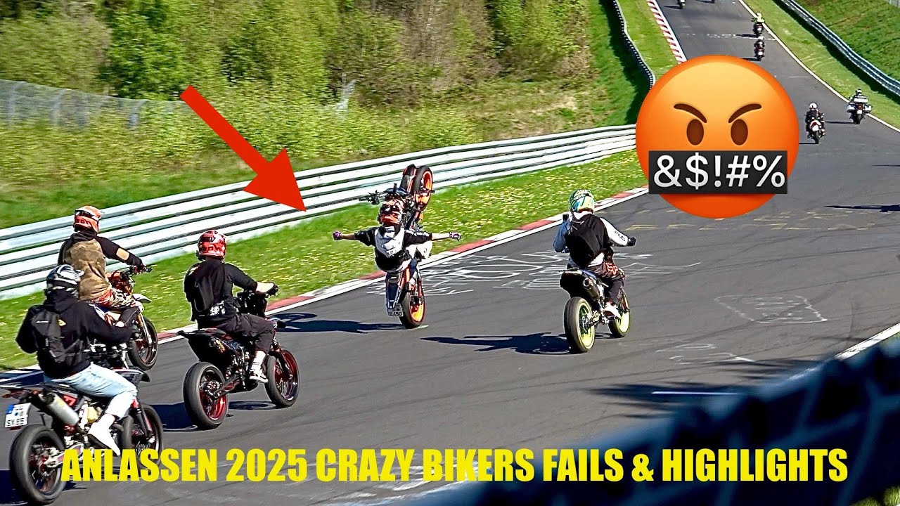 NÜRBURGRING ANLASSEN 2025 CRAZY BIKERS FAILS, FUNNY MOMENTS, WHEELIES & HIGHLIGHTS