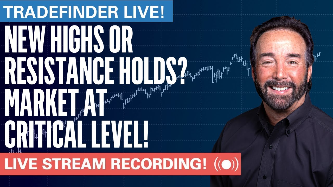TradeFinder LIVE! New Highs or Resistance Holds? Market at Critical Level! #stocks #elliottwave