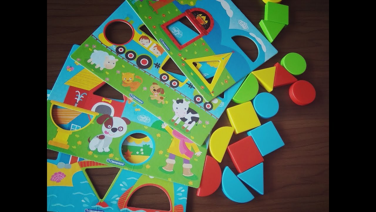 Fun board game for toddlers and ESL students(kids)/Clementoni Shapes& Colors game review