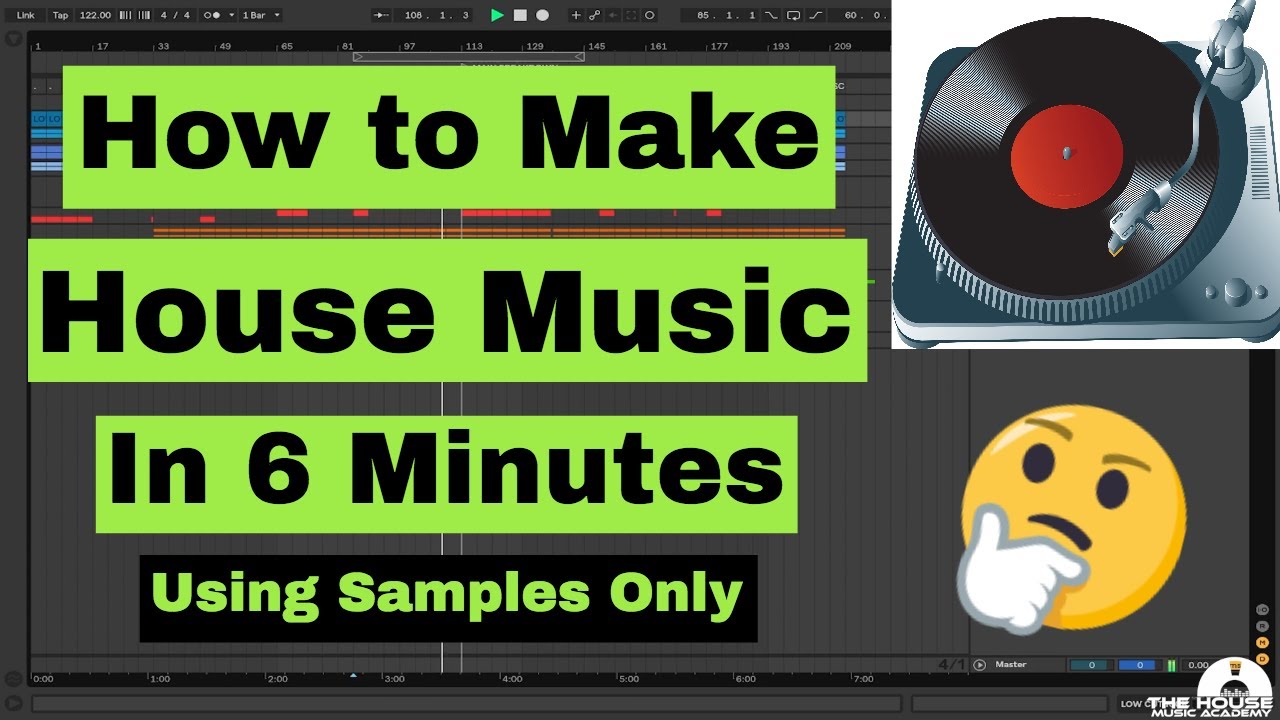 How to Make House Music in 6 Minutes - Using Samples Only (2023)