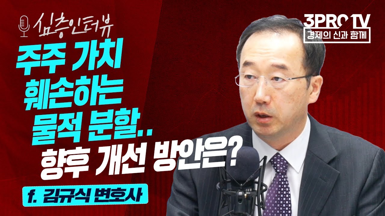 [심층 인터뷰] 지배구조 개선.. 주주뿐만 아니라 기업 가치 위해서도 필요하다? f.김규식 변호사