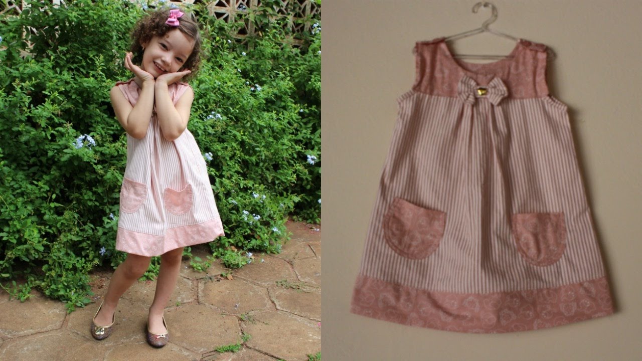 COSTURA DE VESTIDO INFANTIL TRAPÉZIO PARA INICIANTES