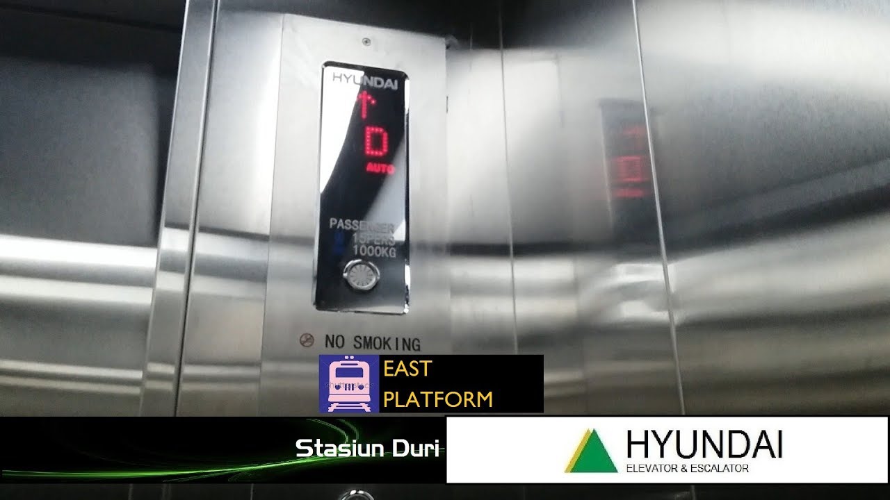 Hyundai MRL Elevator at Stasiun Duri (East Platform)