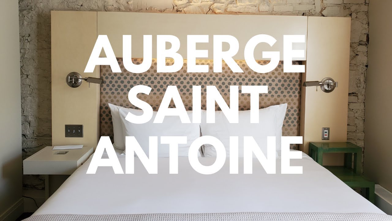 The Auberge Saint Antoine Relais & Chateaux Boutique Hotel in Quebec City