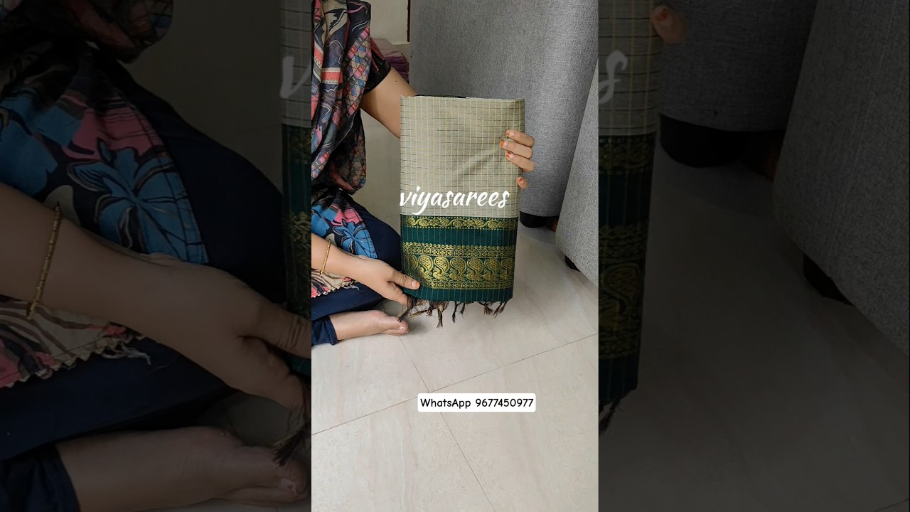 checked silk cotton saree with blouse #sarees #saree #shopping #online #tamilnadu #bangalore #pune