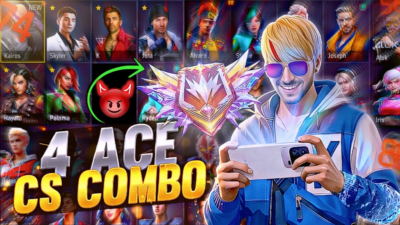TOP 4 ( DEADLY COMBINATION ) FOR GRANDMASTER 😈 - Gaming with idea 