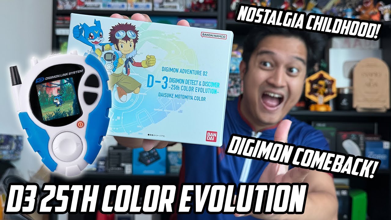 DIGIVICE D3 25TH COLOR EVOLUTION UNBOXING! NOSTALGIA GILA WEHH!