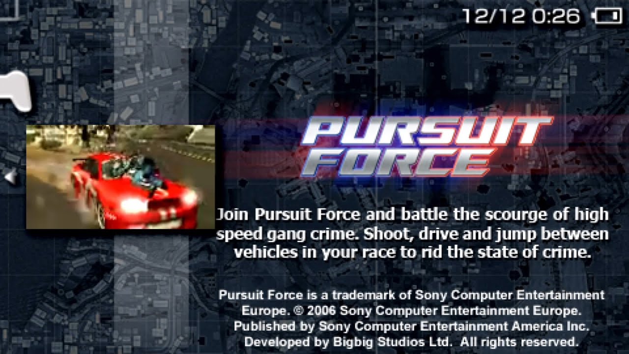 Pursuit Force - Gameplay [PSP/PS Vita/PS TV]
