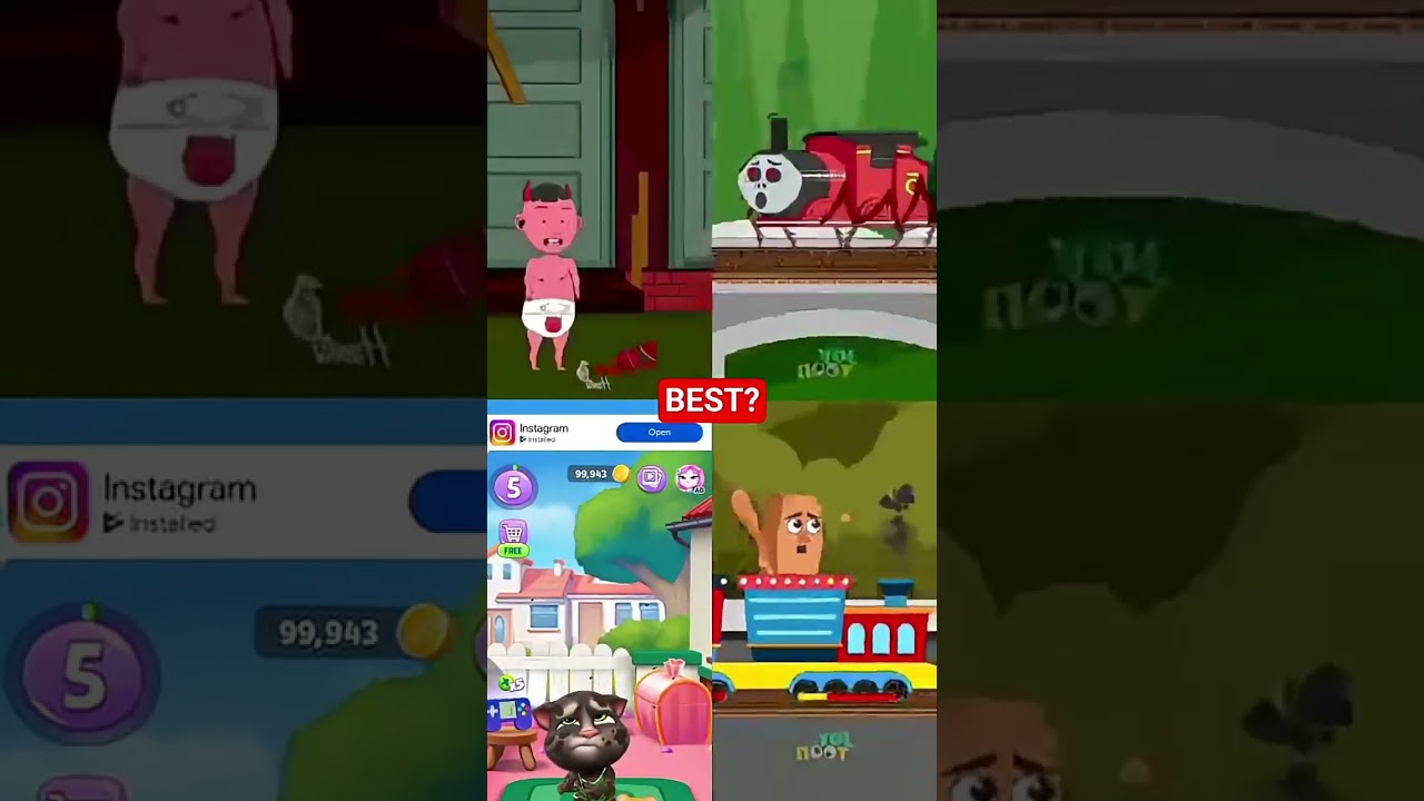 reverse attack (Animation Mems )   #shortfeed #peppapig #YouTubeshort