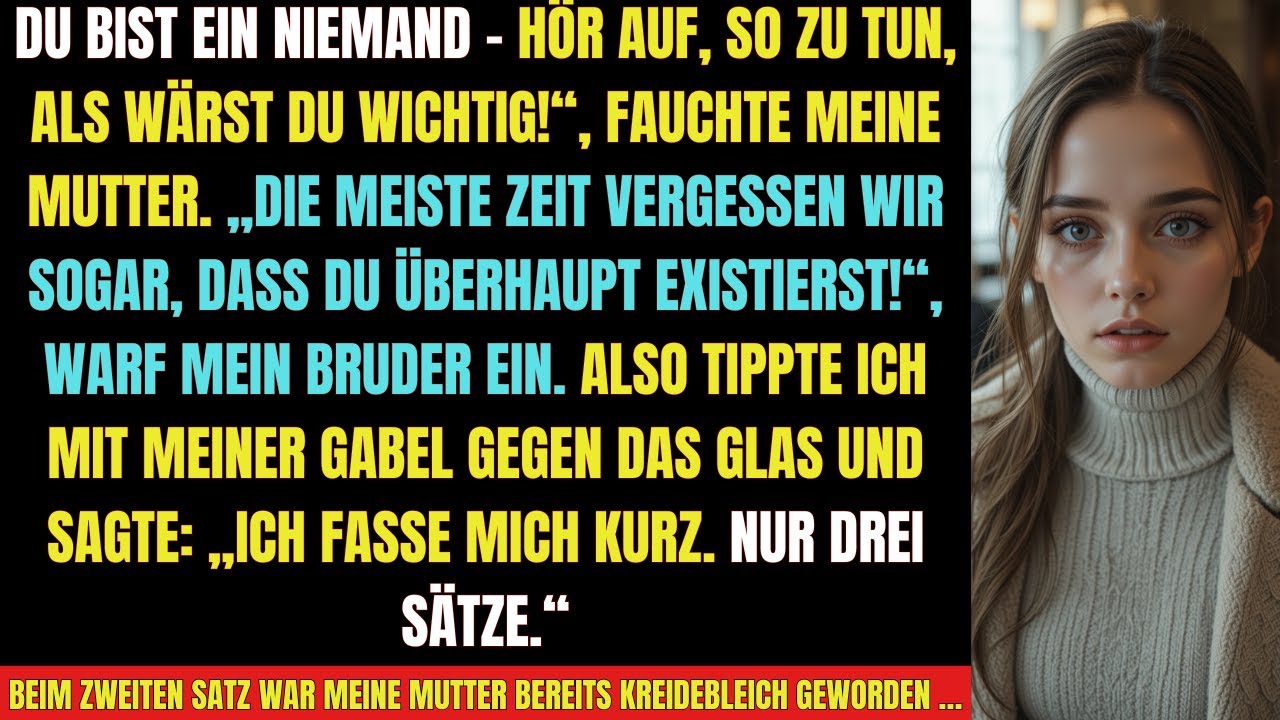 👉 Mein Bruder lachte, meine Mutter wurde KREIDEBLEICH – als ich endlich die Wahrheit sagte.