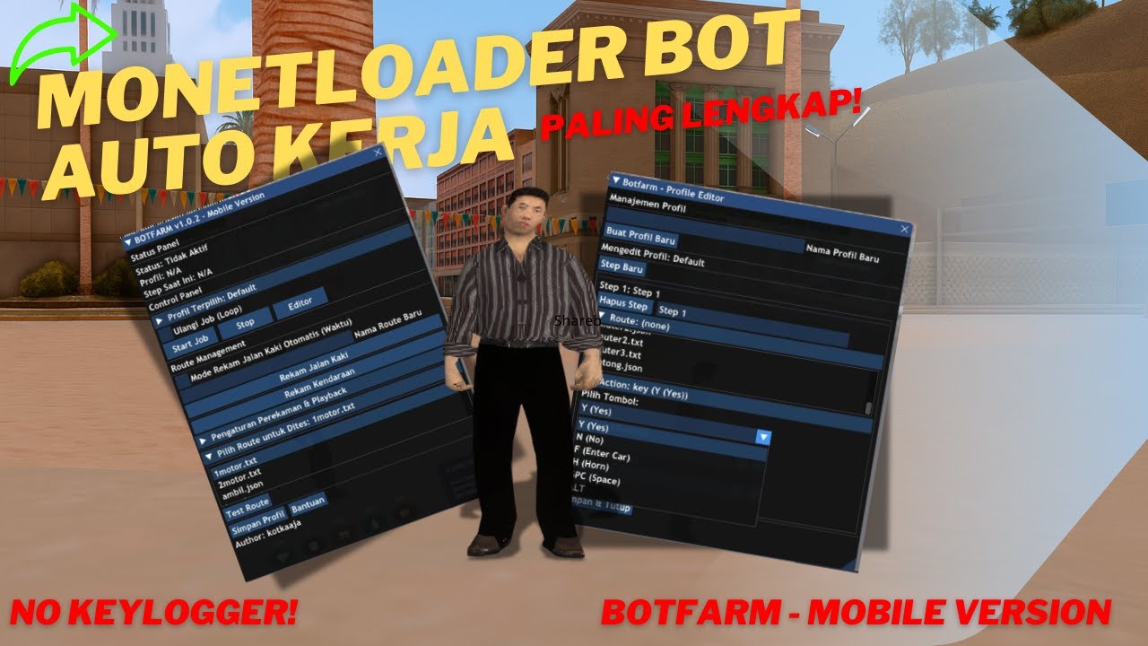 Monetloader Auto Kerja Paling lengkap | BotFarm - Mobile