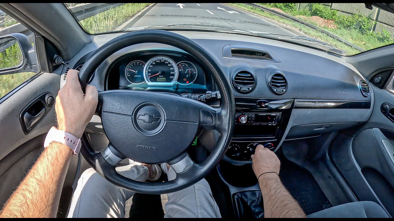 2005 Chevrolet Lacetti [1.4 i 16V 95HP]  |0-100| POV Test Drive #1736 Joe Black