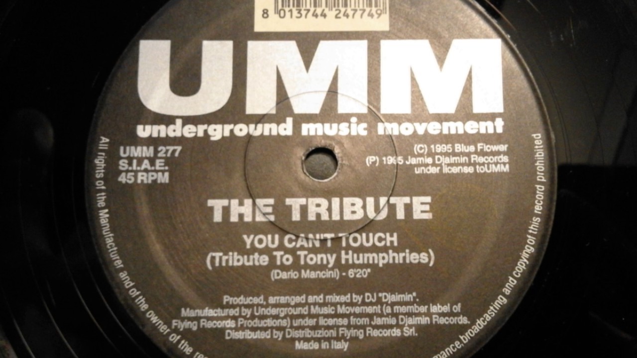 The Tribute - You Can't Touch (Tribute To Tony Humphries)