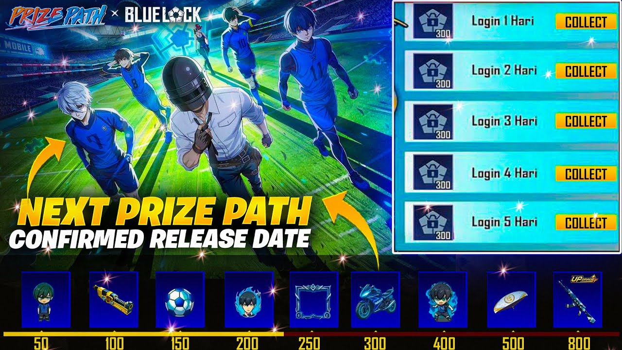 Next Prize Path Is here | Confirmed Blue Lock IP Collaboration | Free Rewards | PUBGM 