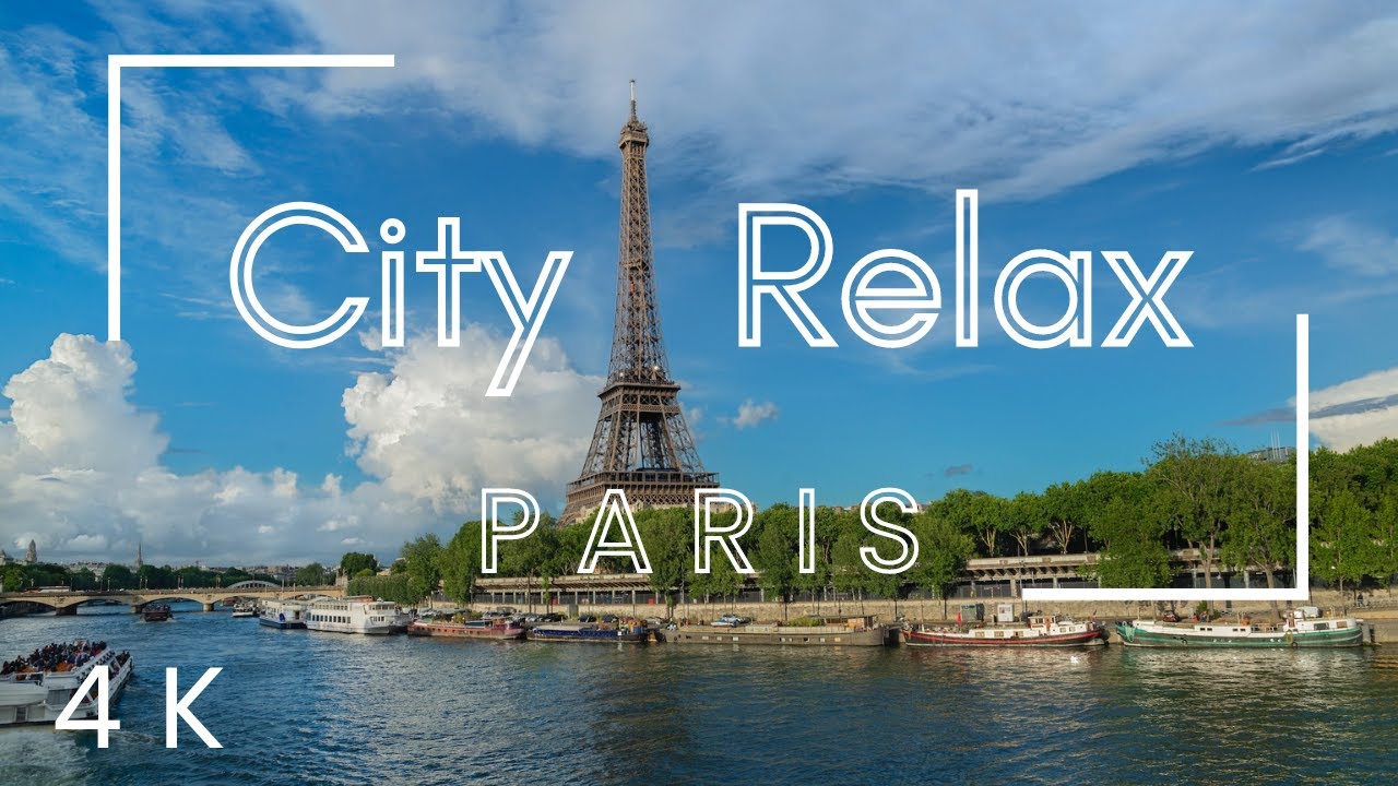 4k Paris Ambience 3D - 1 hour rain - Eiffel Tower - Soundscape for Sleep and Study