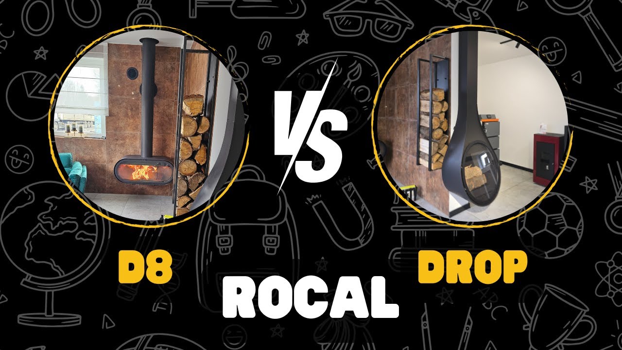 Loftowy piecyk na drewno Rocal D8 i Drop