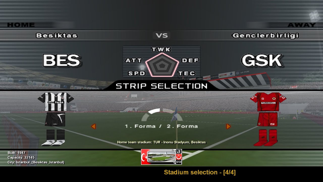 TURKCELL SUPER LIG - 2006/07 SEZONU - 1. HAFTA - BEŞİKTAŞ - GENÇLERBİRLİĞİ