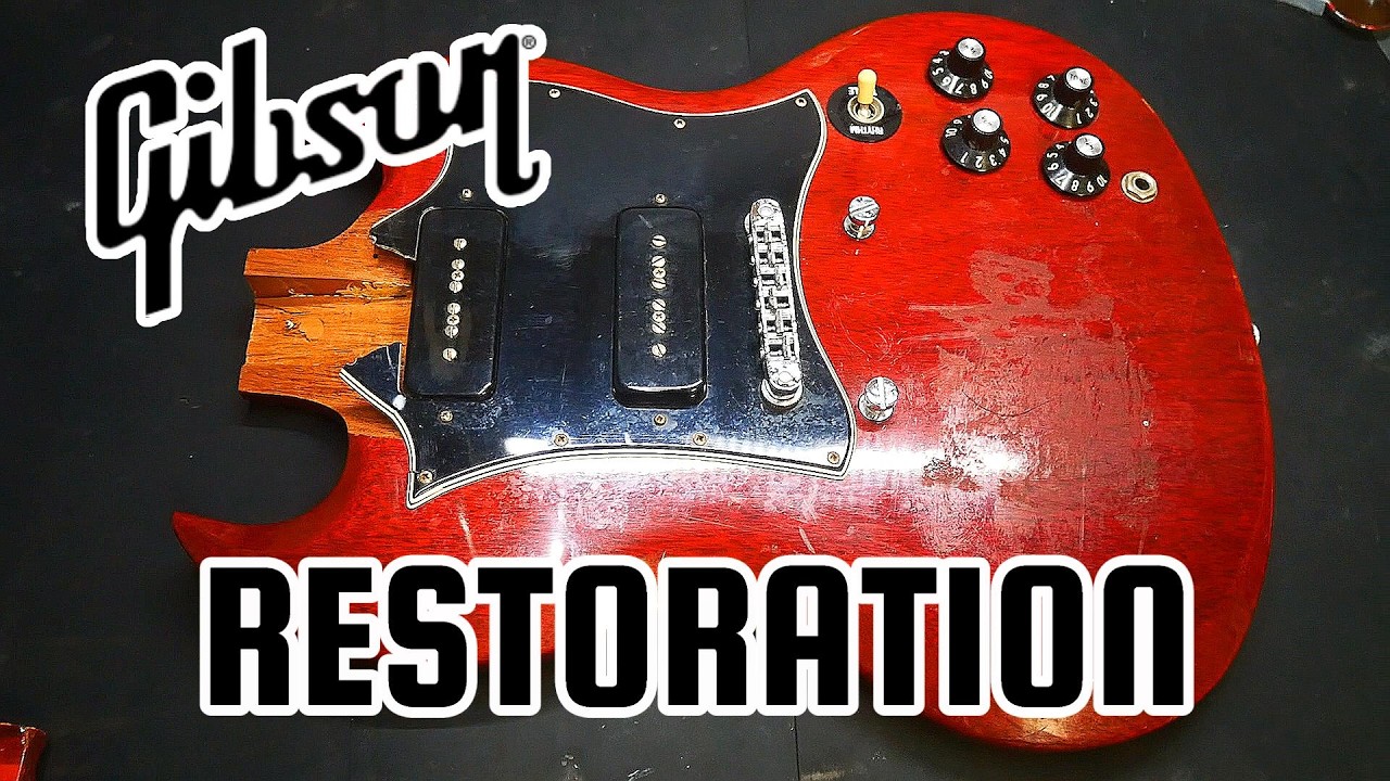 【GIBSON SG】Broken Neck Repair - Guitar Restoration