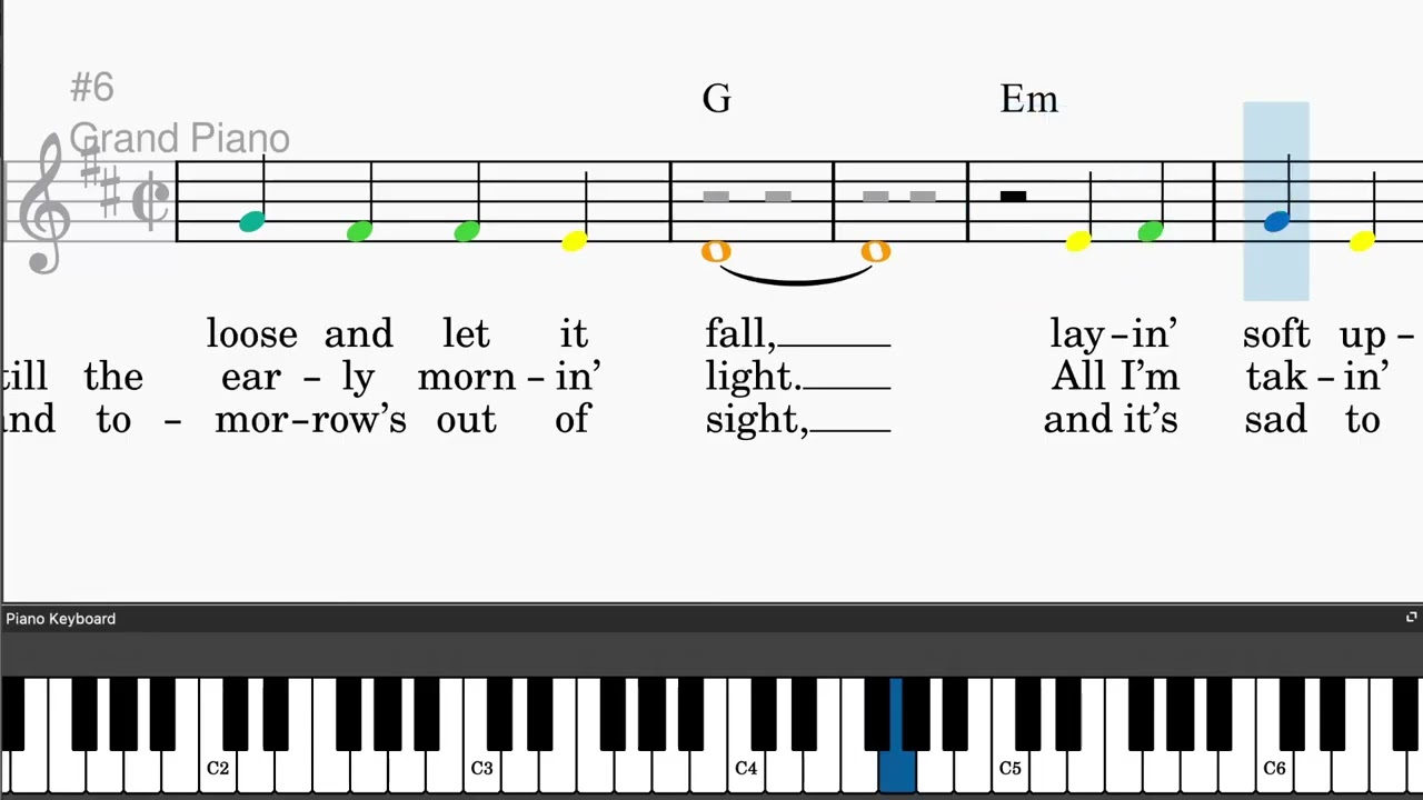 Help Me Make It Through The Night by Kris Kristofferson - Easy piano tutorials with leadsheet ...
