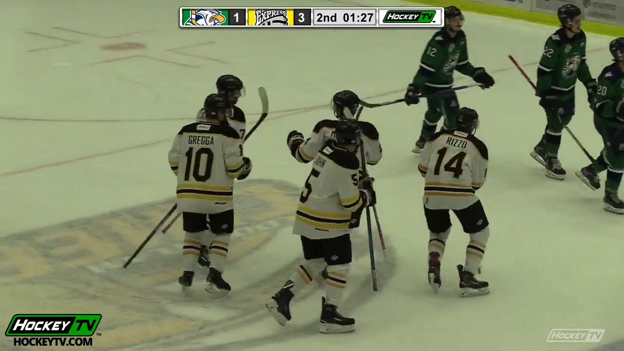 Massimo Rizzo 1st BCHL hat trick Nov 22 vs Surrey