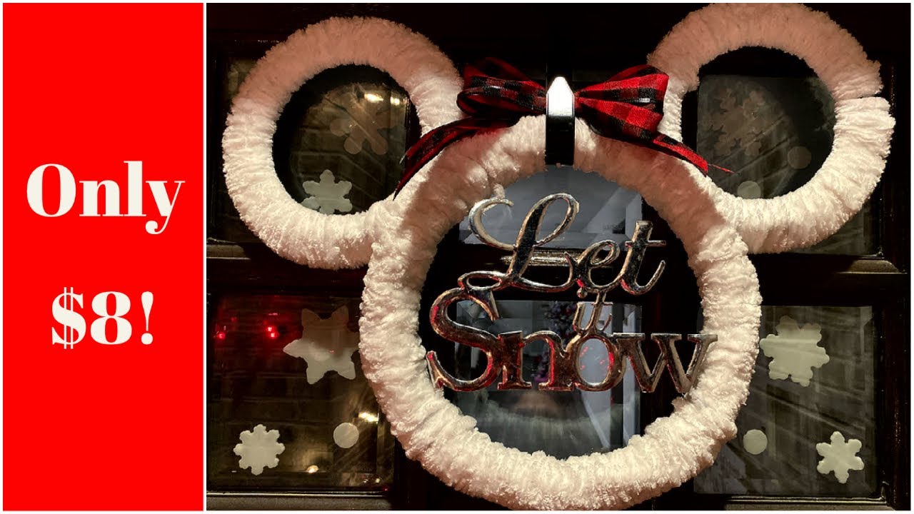 DIY Mickey Wreath | Cozy Christmas Decor