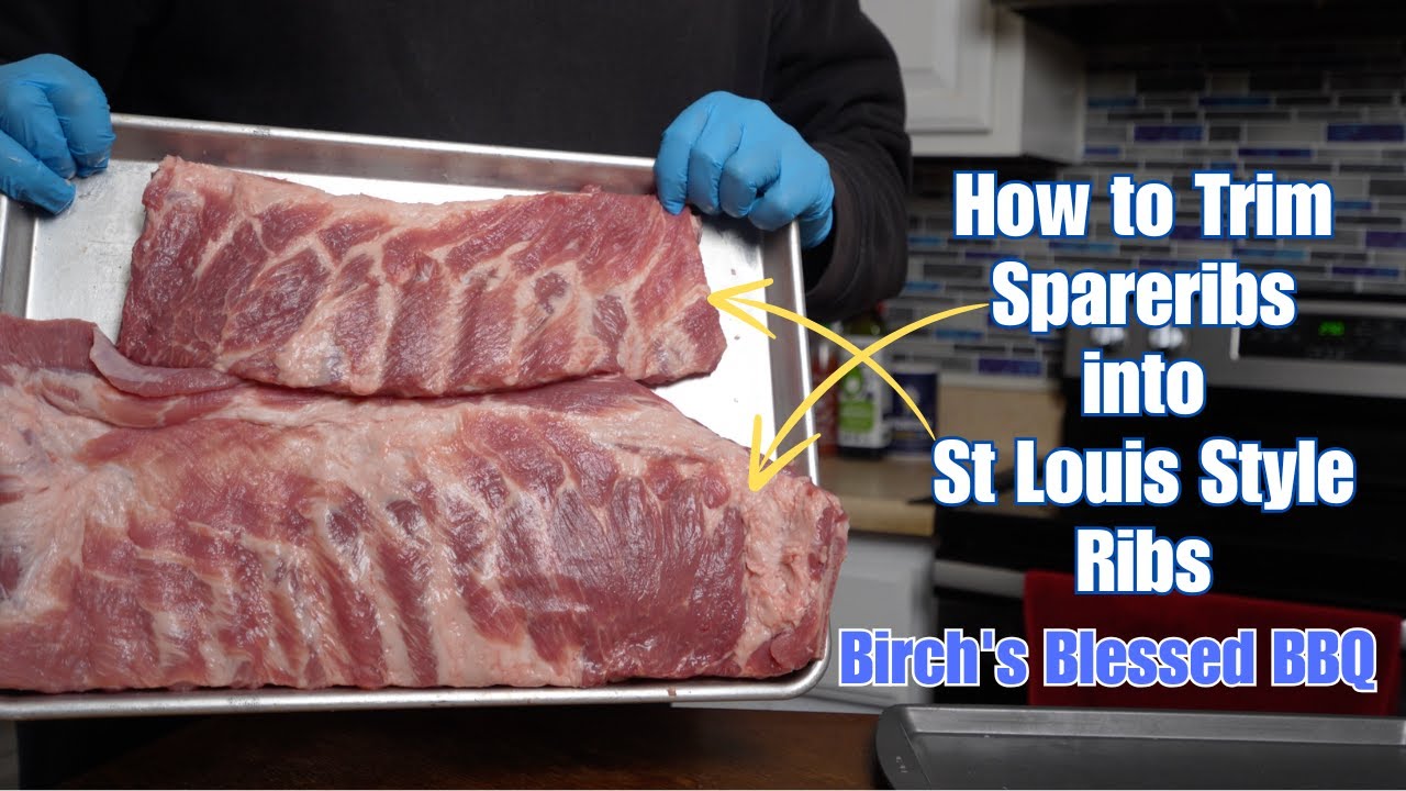 How to trim Spareribs into St Louis Style Ribs | Birch's Blessed BBQ