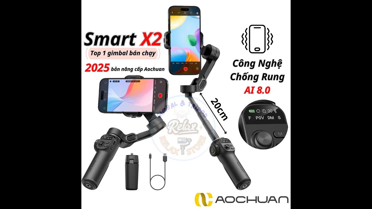 Hướng dẫn sử dụng Gimbal Smart X2 Aochuan - Relax Store
